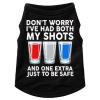 Funny Don't Worry I've Had Both My Shots Doggie Tank