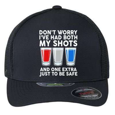 Funny Don't Worry I've Had Both My Shots Flexfit Unipanel Trucker Cap