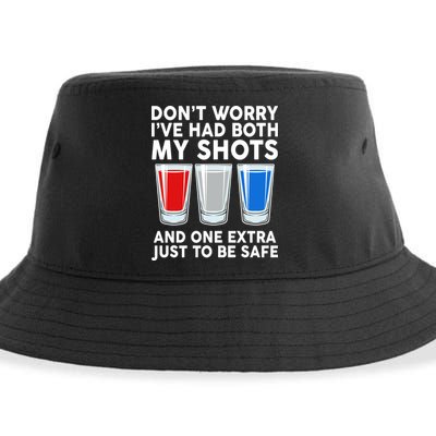 Funny Don't Worry I've Had Both My Shots Sustainable Bucket Hat