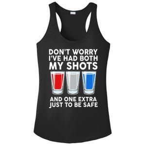 Funny Don't Worry I've Had Both My Shots Ladies PosiCharge Competitor Racerback Tank