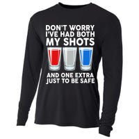 Funny Don't Worry I've Had Both My Shots Cooling Performance Long Sleeve Crew