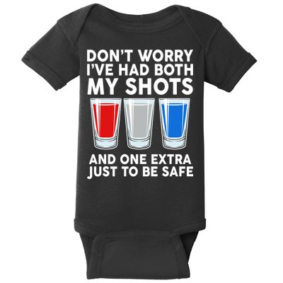 Funny Don't Worry I've Had Both My Shots Baby Bodysuit