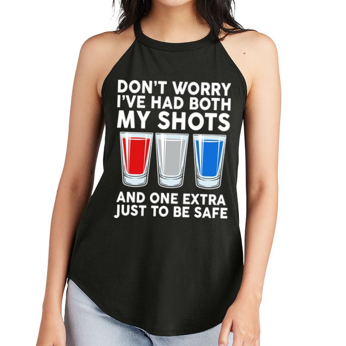 Funny Don't Worry I've Had Both My Shots Women's Perfect Tri Rocker Tank