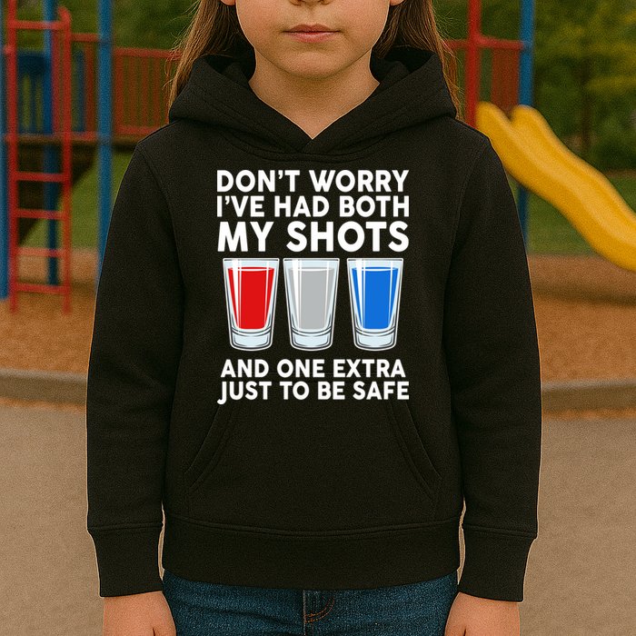 Funny Don't Worry I've Had Both My Shots Kids Hoodie