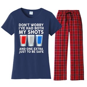 Funny Don't Worry I've Had Both My Shots Women's Flannel Pajama Set