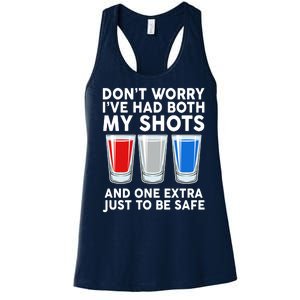 Funny Don't Worry I've Had Both My Shots Women's Racerback Tank