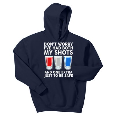 Funny Don't Worry I've Had Both My Shots Kids Hoodie