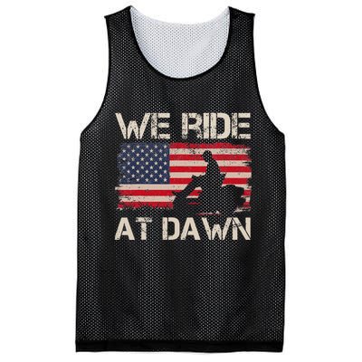 Father's Day We Ride At Dawn Lawnmower USA Flag Mowing Mesh Reversible Basketball Jersey Tank