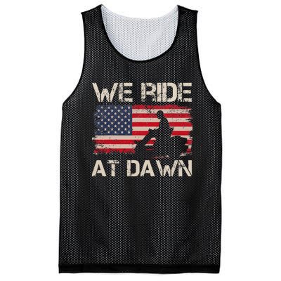 Father's Day We Ride At Dawn Lawnmower USA Flag Mowing Mesh Reversible Basketball Jersey Tank