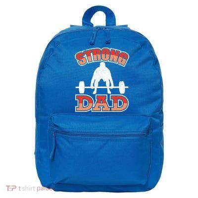Fathers Day Worlds Best Father Meaningful Gift 16 in Basic Backpack