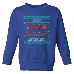 Funny Dachshund Wiener Weenie Dog Ugly Christmas Xmas Gift Cute Gift Toddler Sweatshirt