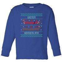 Funny Dachshund Wiener Weenie Dog Ugly Christmas Xmas Gift Cute Gift Toddler Long Sleeve Shirt