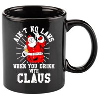 Funny Drinking With Santa Claus 11oz C Handle Ceramic Mug