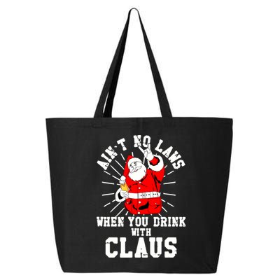 Funny Drinking With Santa Claus 25L Jumbo Tote