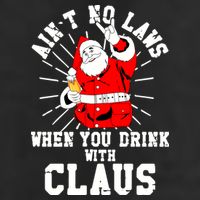 Funny Drinking With Santa Claus 25L Jumbo Tote