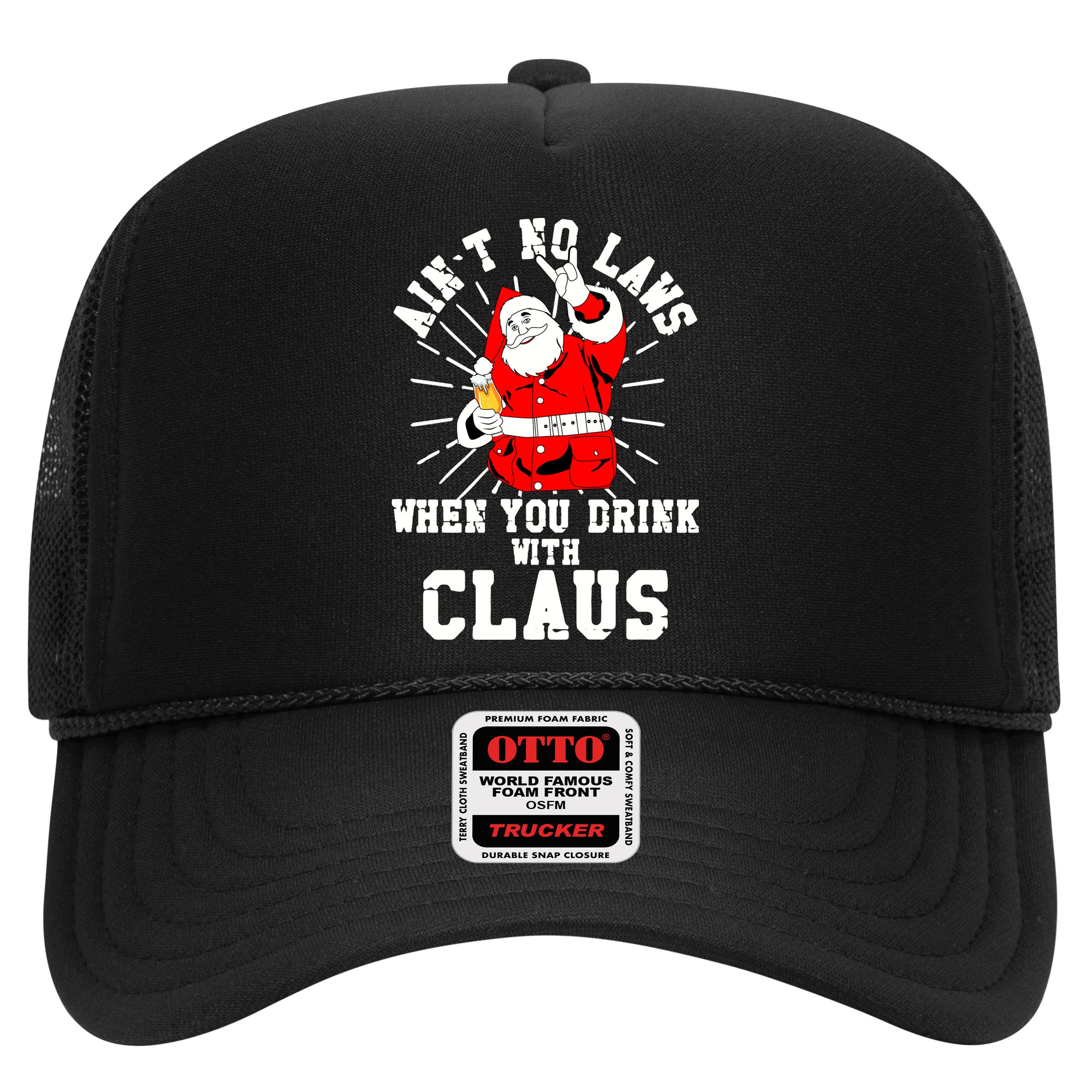Funny Drinking With Santa Claus Hat