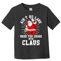 Funny Drinking With Santa Claus Toddler T-Shirt