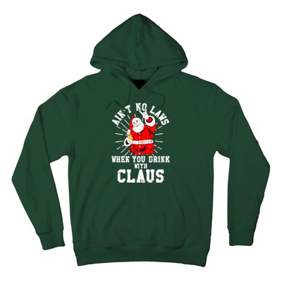 Funny Drinking With Santa Claus Hoodie