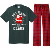 Funny Drinking With Santa Claus Pajama Set