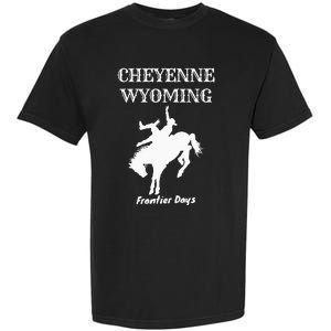 Frontier Days Western Rodeo Cheyenne Wyoming Bronc Garment-Dyed Heavyweight T-Shirt