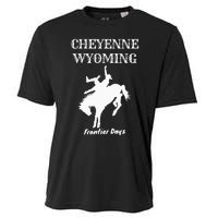 Frontier Days Western Rodeo Cheyenne Wyoming Bronc Cooling Performance Crew T-Shirt