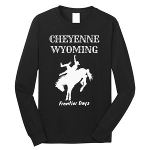 Frontier Days Western Rodeo Cheyenne Wyoming Bronc Long Sleeve Shirt