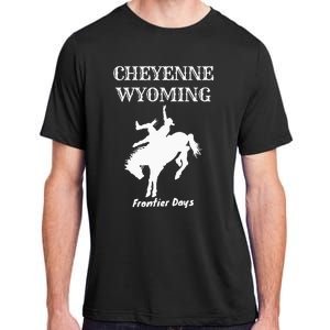 Frontier Days Western Rodeo Cheyenne Wyoming Bronc Adult ChromaSoft Performance T-Shirt