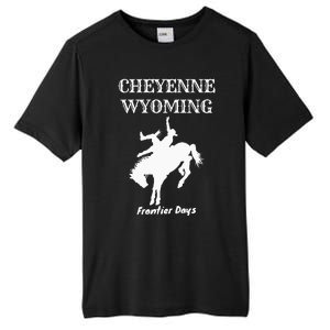 Frontier Days Western Rodeo Cheyenne Wyoming Bronc Tall Fusion ChromaSoft Performance T-Shirt