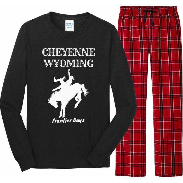 Frontier Days Western Rodeo Cheyenne Wyoming Bronc Long Sleeve Pajama Set