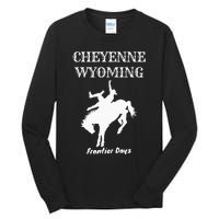 Frontier Days Western Rodeo Cheyenne Wyoming Bronc Tall Long Sleeve T-Shirt