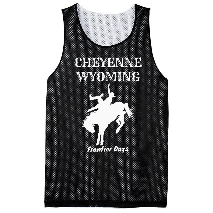 Frontier Days Western Rodeo Cheyenne Wyoming Bronc Mesh Reversible Basketball Jersey Tank