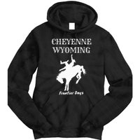 Frontier Days Western Rodeo Cheyenne Wyoming Bronc Tie Dye Hoodie