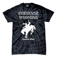 Frontier Days Western Rodeo Cheyenne Wyoming Bronc Tie-Dye T-Shirt