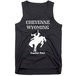 Frontier Days Western Rodeo Cheyenne Wyoming Bronc Tank Top