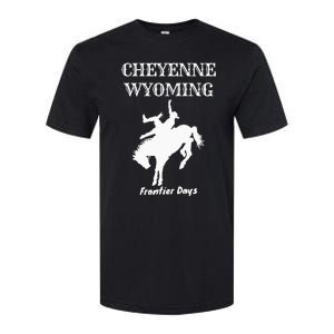 Frontier Days Western Rodeo Cheyenne Wyoming Bronc Softstyle CVC T-Shirt