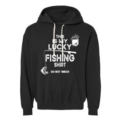 Fishing Don't Wash Funny Fishing Garment-Dyed Fleece Hoodie