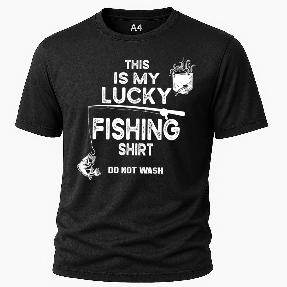 Fishing Don't Wash Funny Fishing Cooling Performance Crew T-Shirt