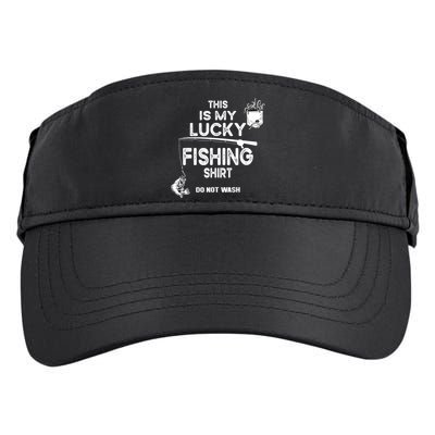 Fishing Don't Wash Funny Fishing Adult Drive Performance Visor