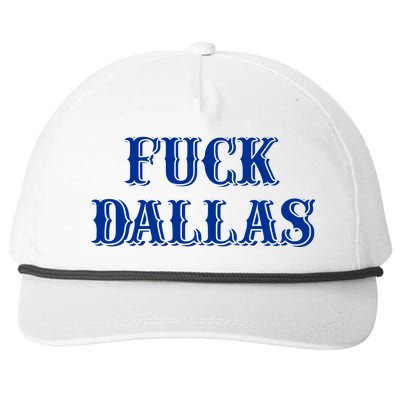 Fuck Dallas Western Style Snapback Five-Panel Rope Hat