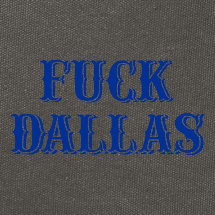 Fuck Dallas Western Style Cotton Canvas Backpack