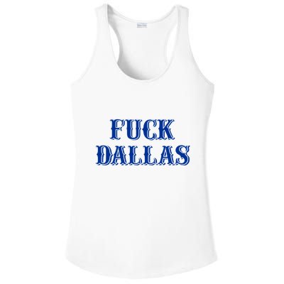 Fuck Dallas Western Style Ladies PosiCharge Competitor Racerback Tank