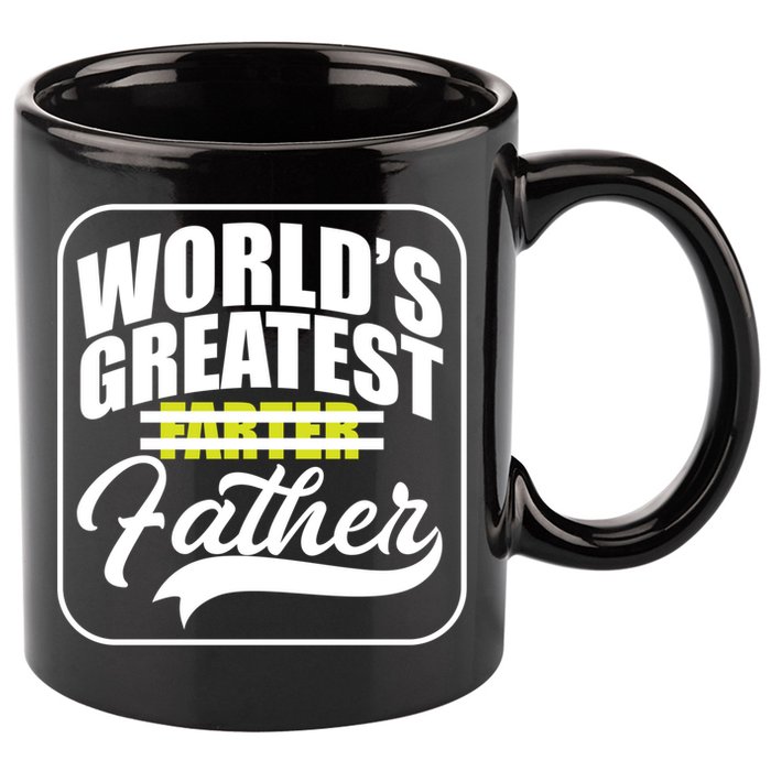 Funny Dad Worlds Greatest Farter Father Gift 11oz C Handle Ceramic Mug