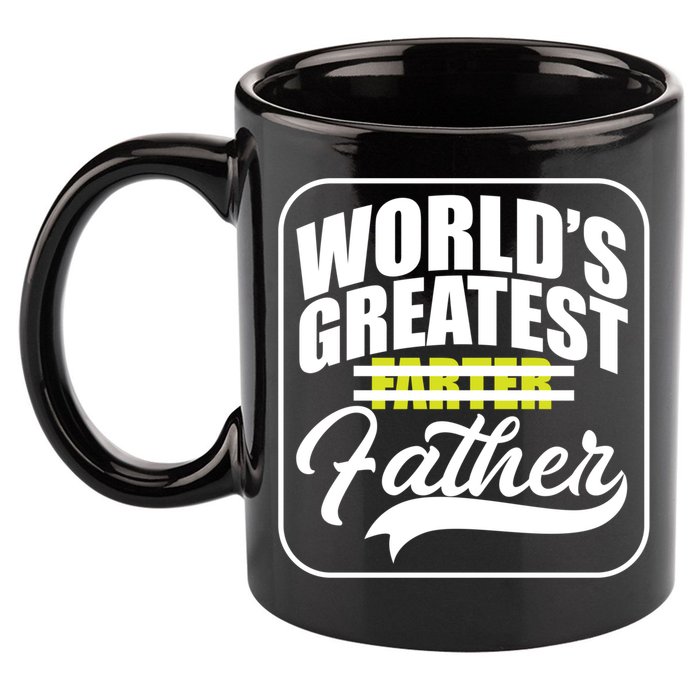 Funny Dad Worlds Greatest Farter Father Gift 11oz C Handle Ceramic Mug