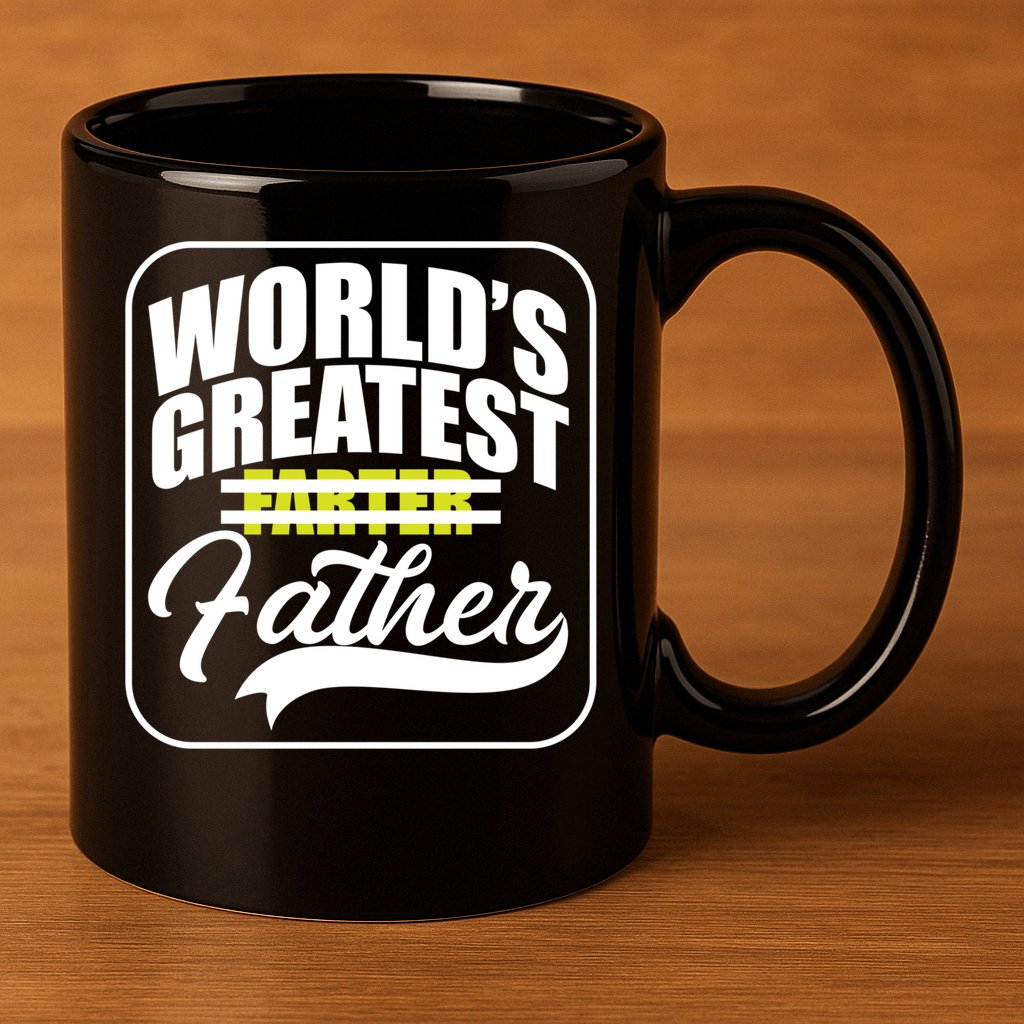 Funny Dad Worlds Greatest Farter Father Gift 11oz C Handle Ceramic Mug