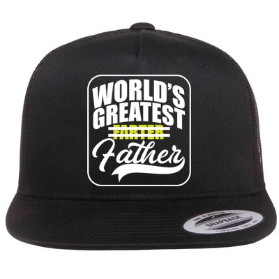 Funny Dad Worlds Greatest Farter Father Gift Flatbill Hat