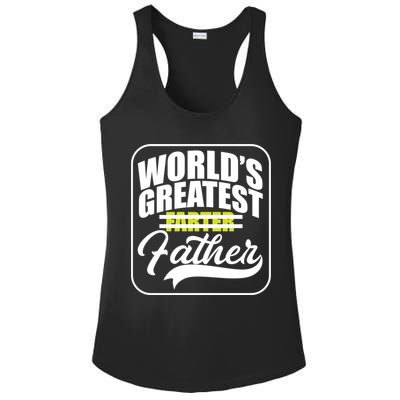 Funny Dad Worlds Greatest Farter Father Gift Ladies PosiCharge Competitor Racerback Tank