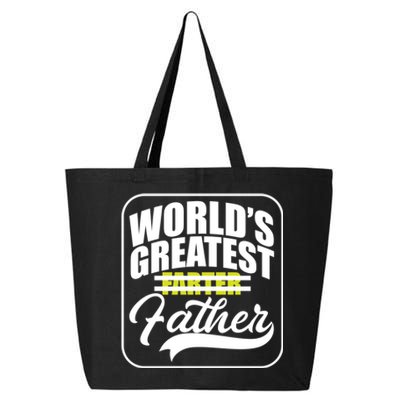 Funny Dad Worlds Greatest Farter Father Gift 25L Jumbo Tote