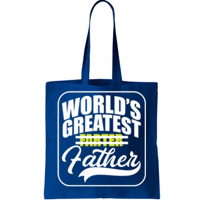 Funny Dad Worlds Greatest Farter Father Gift Tote Bag