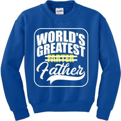 Funny Dad Worlds Greatest Farter Father Gift Kids Sweatshirt