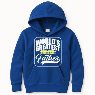 Funny Dad Worlds Greatest Farter Father Gift Kids Hoodie